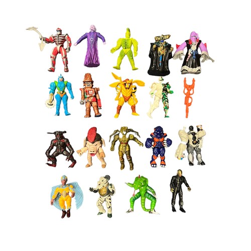 91 - Collection of early 1990’s loose Power Rangers figures, with Bandai 6” Evil Space Aliens including S... 