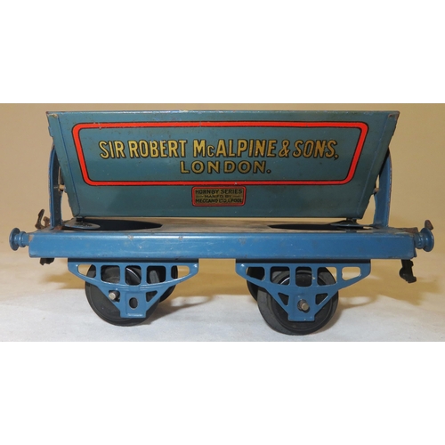 52 - Hornby. O gauge wagons, generally excellent in good or better boxes, with Sir Robert McAlpine & Sons... 