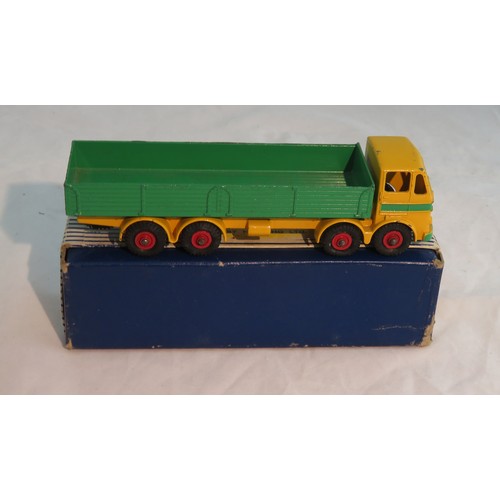 259 - Dinky. Leyland Octopus Wagon No. 934, generally excellent in good plus blue and white striped lift o... 