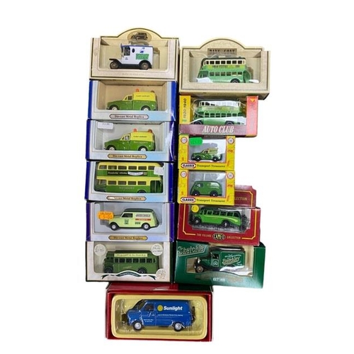 145 - Diecast. Miscellaneous collection of buses and commercial vehicles, mainly Southdown livery, general... 