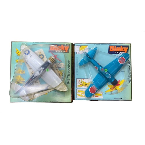 237 - Dinky. 1970s onwards pair of WW2 fighters, generally excellent in excellent clear bubble packs with ... 