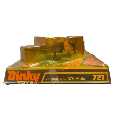 238 - Dinky. Pair of WW2 fighters, generally excellent in excellent to good bubble packs, with Junkers JU8... 