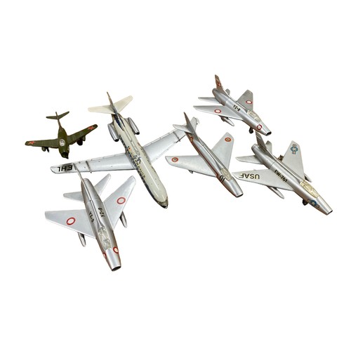 347 - Tekno. Unboxed aircraft collection, generally good plus to good (wear to decals), with SE-210 Carave... 