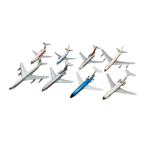 177 - Aero Mini (Japan). Unboxed collection of civil jet aircraft, generally good plus to good (some decal... 