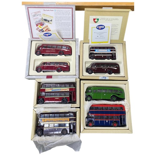 185 - Corgi. 1990s onwards Bus and Coach collection, generally excellent in excellent to good plus boxes (... 