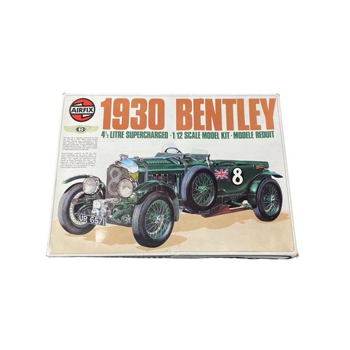 61 - Airfix. 1/12th scale unmade model kit 1930 Bentley 4.5 Litre Supercharged No. 20440-8, excellent in ... 