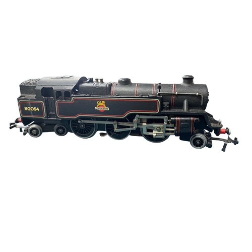 19 - Hornby Dublo. 3-rail  BR black 80054 2-6-4 Tank locomotive No. EDL18, generally excellent in excelle... 