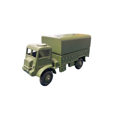 279 - Dinky. Army Covered Truck No. 623, generally excellent in good plus Dinky Toys yellow box (3/7 penci... 