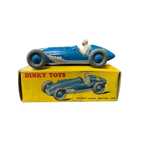 244 - Dinky. Talbot-Lago racing car No. 230, generally excellent in good plus Dinky Toys yellow box (some ... 