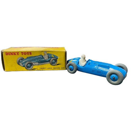 244 - Dinky. Talbot-Lago racing car No. 230, generally excellent in good plus Dinky Toys yellow box (some ... 