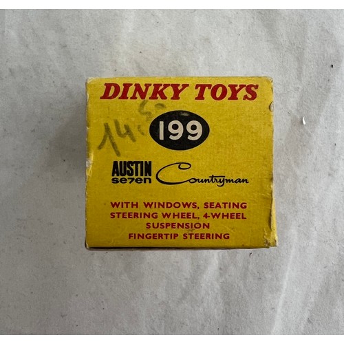 212 - Dinky. Austin Se7en Countryman No. 199, generally excellent in excellent box (pencil mark 14.50 to o... 