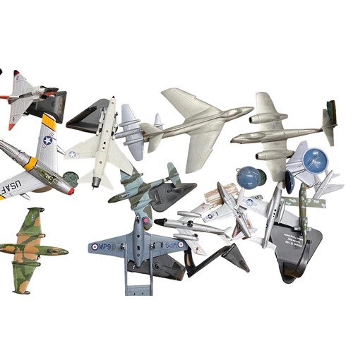 153 - Diecast. Unboxed collection of civil and military aircraft, range of scales, mainly unidentified mak... 