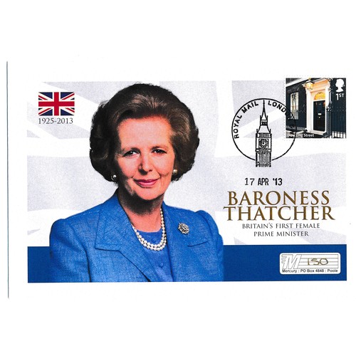 658 - 1996 signed Baroness Margaret Thatcher ‘Autographed Editions’ First Day Cover (6 August 1996) and Ba... 