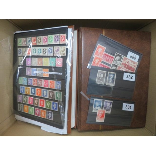 583 - Stamp collection in four albums including Europe – Monaco early to late 1970’s collection on printed... 