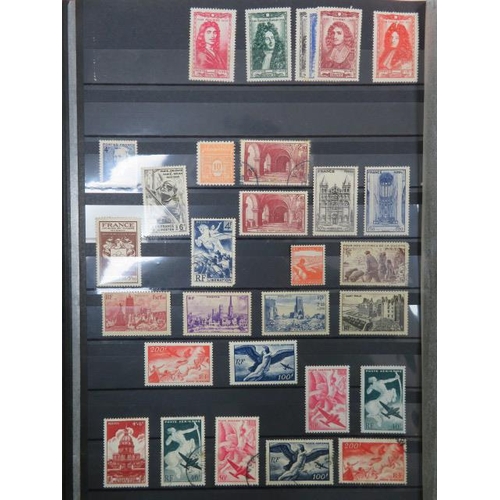 583 - Stamp collection in four albums including Europe – Monaco early to late 1970’s collection on printed... 