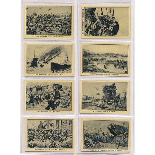 800 - Amalgamated Press 1927 Heroic Deeds of the Great War set of 16 cards, in very good condition, some s... 