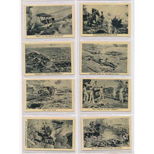 800 - Amalgamated Press 1927 Heroic Deeds of the Great War set of 16 cards, in very good condition, some s... 