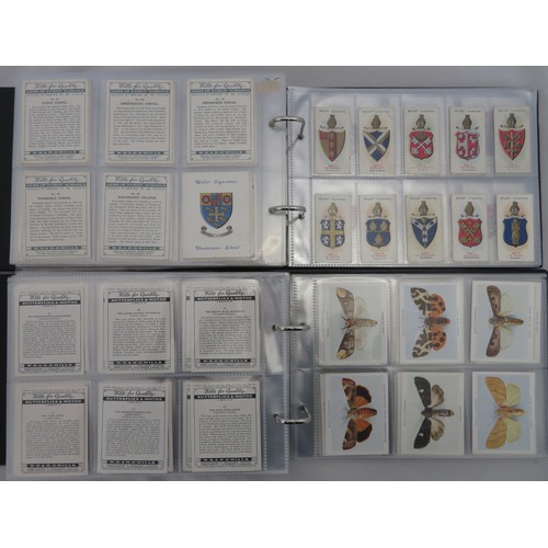 781 - Collection of Wills cigarette card sets in 4 albums, in mixed condition, but generally good, with As... 