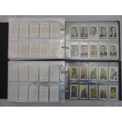 746 - Collection of Gallaher cigarette card sets in two albums, in mixed condition, with Aesop's Fables, D... 