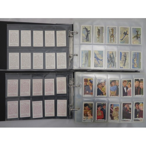 746 - Collection of Gallaher cigarette card sets in two albums, in mixed condition, with Aesop's Fables, D... 