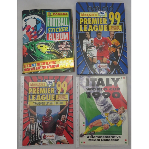 724 - Two completed sticker albums with Panini PFA 97 Football Sticker album and Merlin’s Premier League 9... 