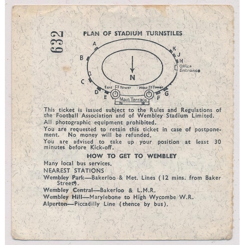 725 - 1966 World Cup pair of England tickets, two salmon colour tickets to Wembley Stadium England matches... 