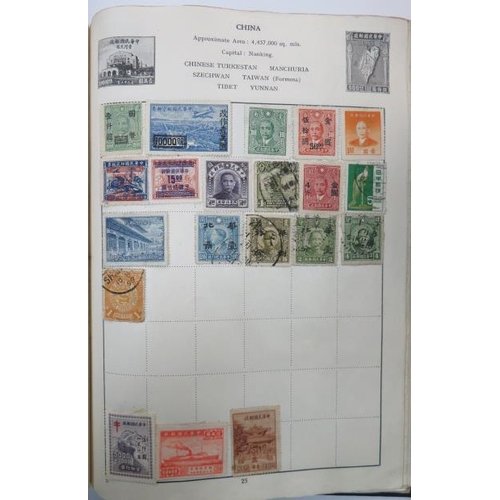 563 - Collection of Childhood stamps in small album and smaller stockbook, including Great Britain 1840 1d... 