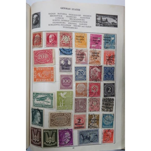 563 - Collection of Childhood stamps in small album and smaller stockbook, including Great Britain 1840 1d... 