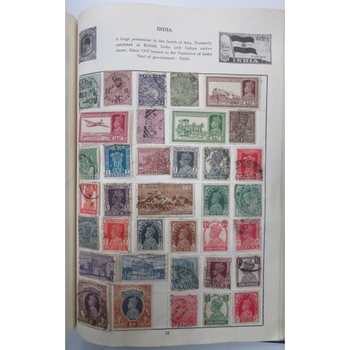 563 - Collection of Childhood stamps in small album and smaller stockbook, including Great Britain 1840 1d... 