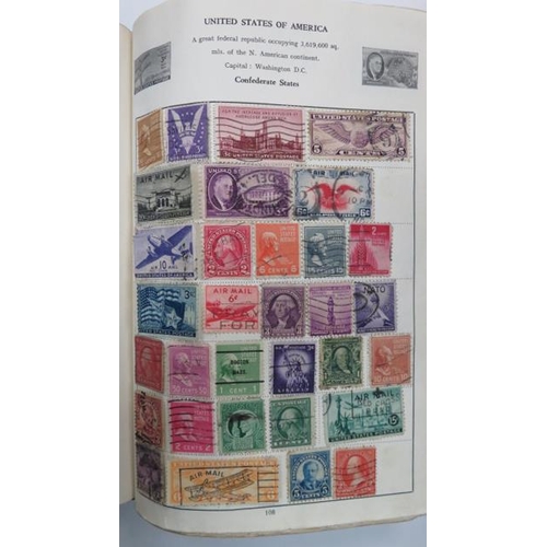 563 - Collection of Childhood stamps in small album and smaller stockbook, including Great Britain 1840 1d... 