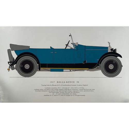 3 - Miscellaneous collection, generally excellent to good plus, with Illustration of a 1927 Rolls Royce ... 