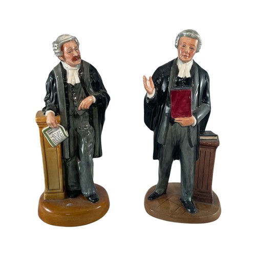 384 - Royal Doulton selection four of Law related ceramic character figures to include; The Lawyer (HN3041... 