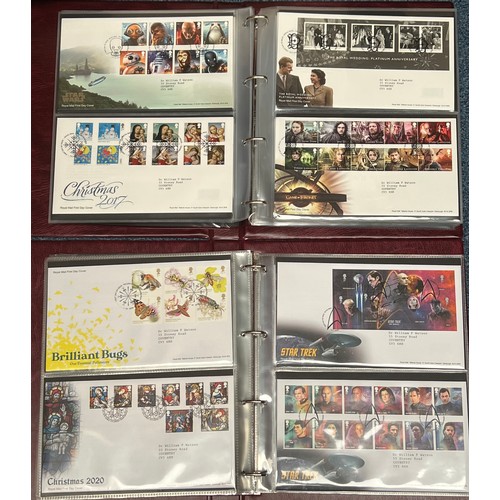 651 - 1967-2022 collection of First Day Covers in twelve Royal Mail First Day Cover albums, predominantly ... 