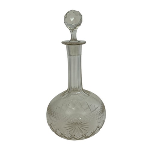 320 - A cut glass decanter, believed by vendor to be Victorian. Good condition with no chips or damage