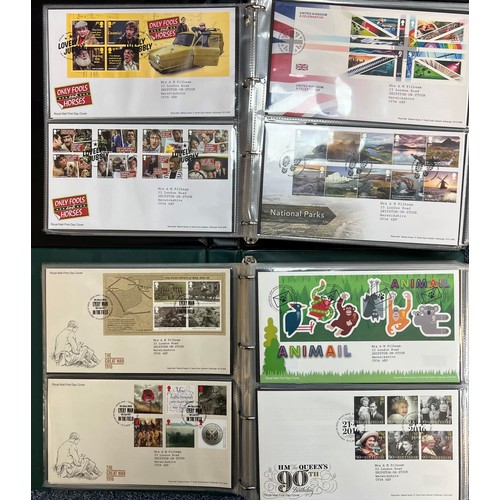 650 - 1972-2022 collection of Great British First Day Covers (FDC’s) in eight cover binders (5 large, 3 sm... 