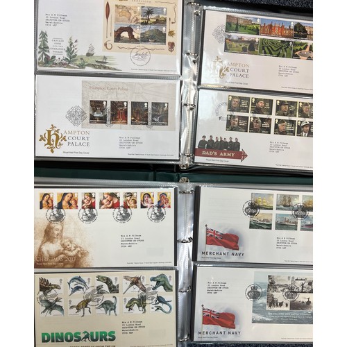 650 - 1972-2022 collection of Great British First Day Covers (FDC’s) in eight cover binders (5 large, 3 sm... 