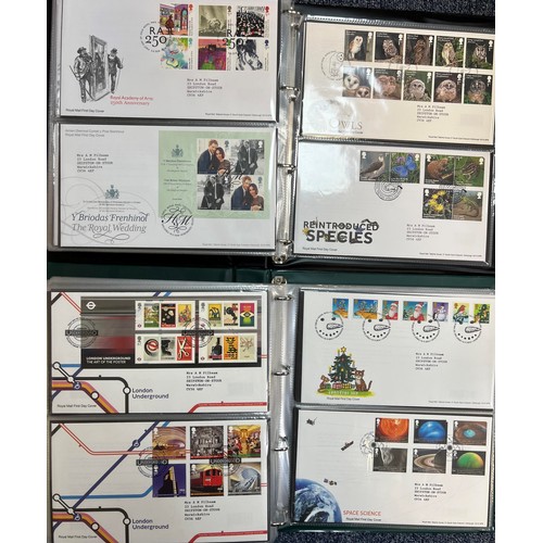 650 - 1972-2022 collection of Great British First Day Covers (FDC’s) in eight cover binders (5 large, 3 sm... 