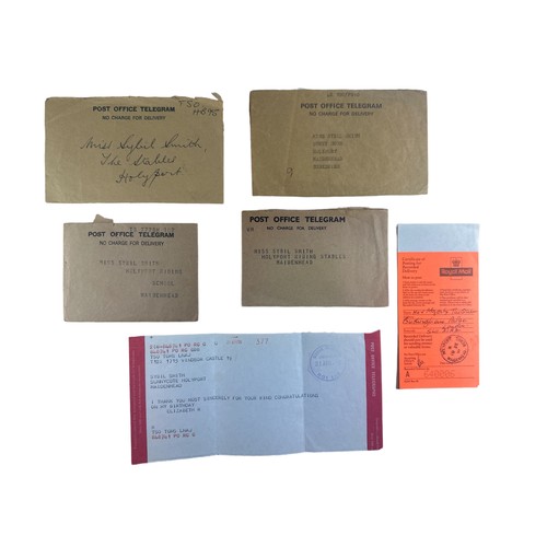 807 - Five telegrams from or on behalf of HM Queen and Prince Charles, later HM King Charles III. 
First d... 