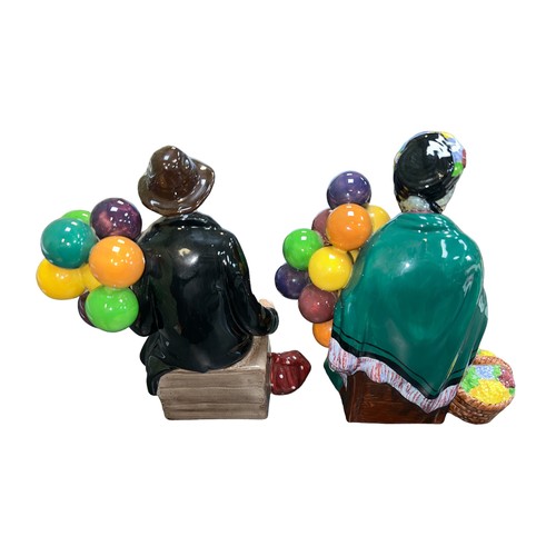 385 - Pair of Royal Doulton Balloon figures, to include; “The Balloon Man” H.N. 1954 and ‘The Old Balloon ... 