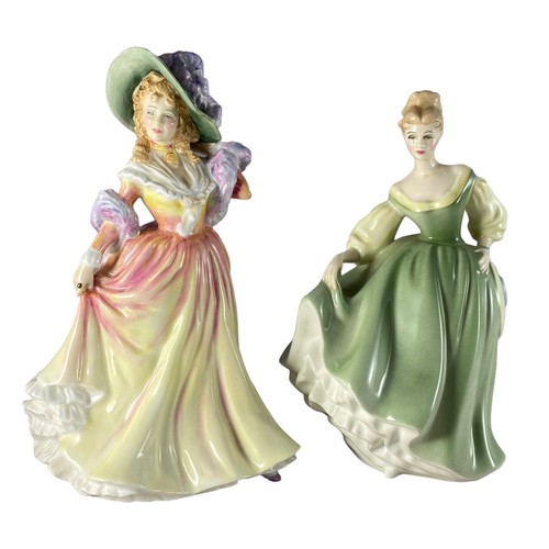 388 - Royal Doulton female figure selection of twelve (10 large, 2 smaller) including figures from various... 