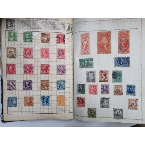 577 - World stamp collection in four “Hobby Style” albums including predominantly early values with Great ... 