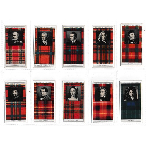 760 - Mitchell's 1927 'A Series of 50 Clan Tartans' complete set in very good to excellent condition. Cat.... 