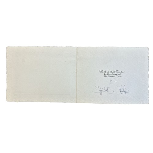 818 - A signed 1948 Christmas Card sent from the Princess Elizabeth (later Queen Elizabeth II) and The Duk... 