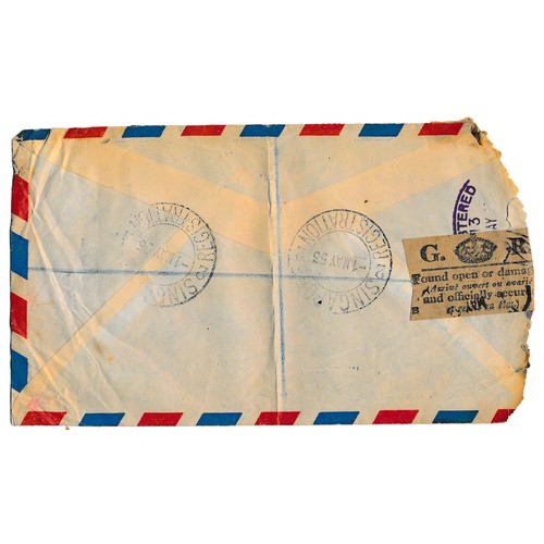 603 - Crash Cover – 2nd May 1953 Salvaged Crash cover to Messrs. Herbert Terry & Sons Ltd., Worcestershire... 