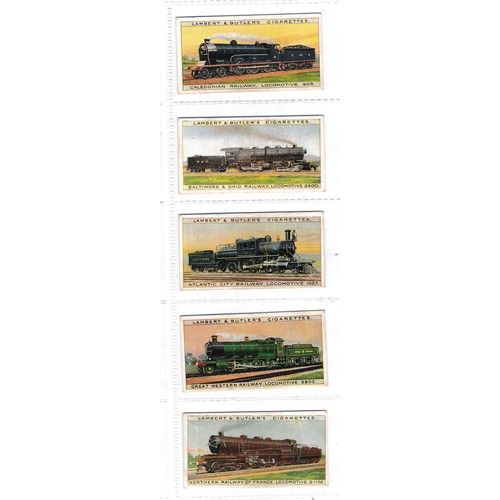 752 - Lambert & Butler 1912 World's Locomotives complete set of 25 in very good to excellent. Cat. £135