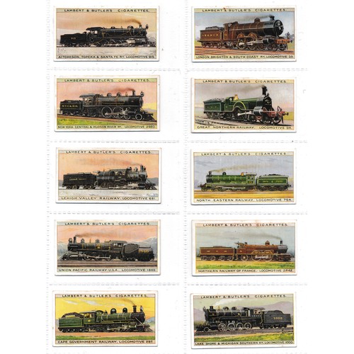 752 - Lambert & Butler 1912 World's Locomotives complete set of 25 in very good to excellent. Cat. £135