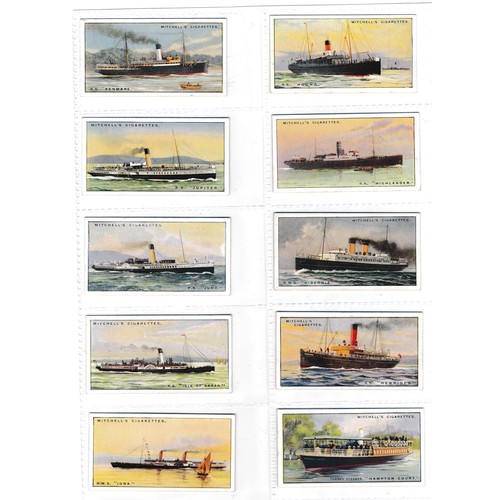 759 - Mitchell's 1925 River & Coastal Steamers full set of 70 in very good to excellent condition. Cat. £3... 