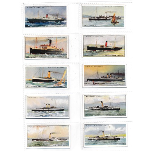 759 - Mitchell's 1925 River & Coastal Steamers full set of 70 in very good to excellent condition. Cat. £3... 