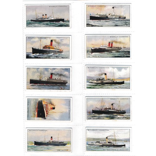 759 - Mitchell's 1925 River & Coastal Steamers full set of 70 in very good to excellent condition. Cat. £3... 