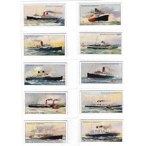 759 - Mitchell's 1925 River & Coastal Steamers full set of 70 in very good to excellent condition. Cat. £3... 